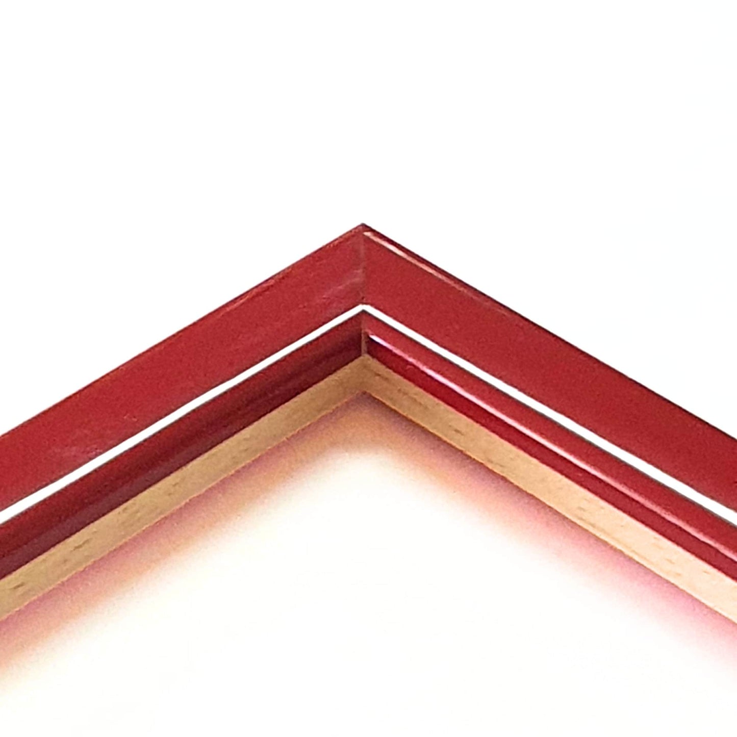 A Timeless Valentine’s Day Gift for Photos, Diplomas, or Art Prints. Handmade with Style - Vivid Red Frame 14 mm Width - All Sizes Available