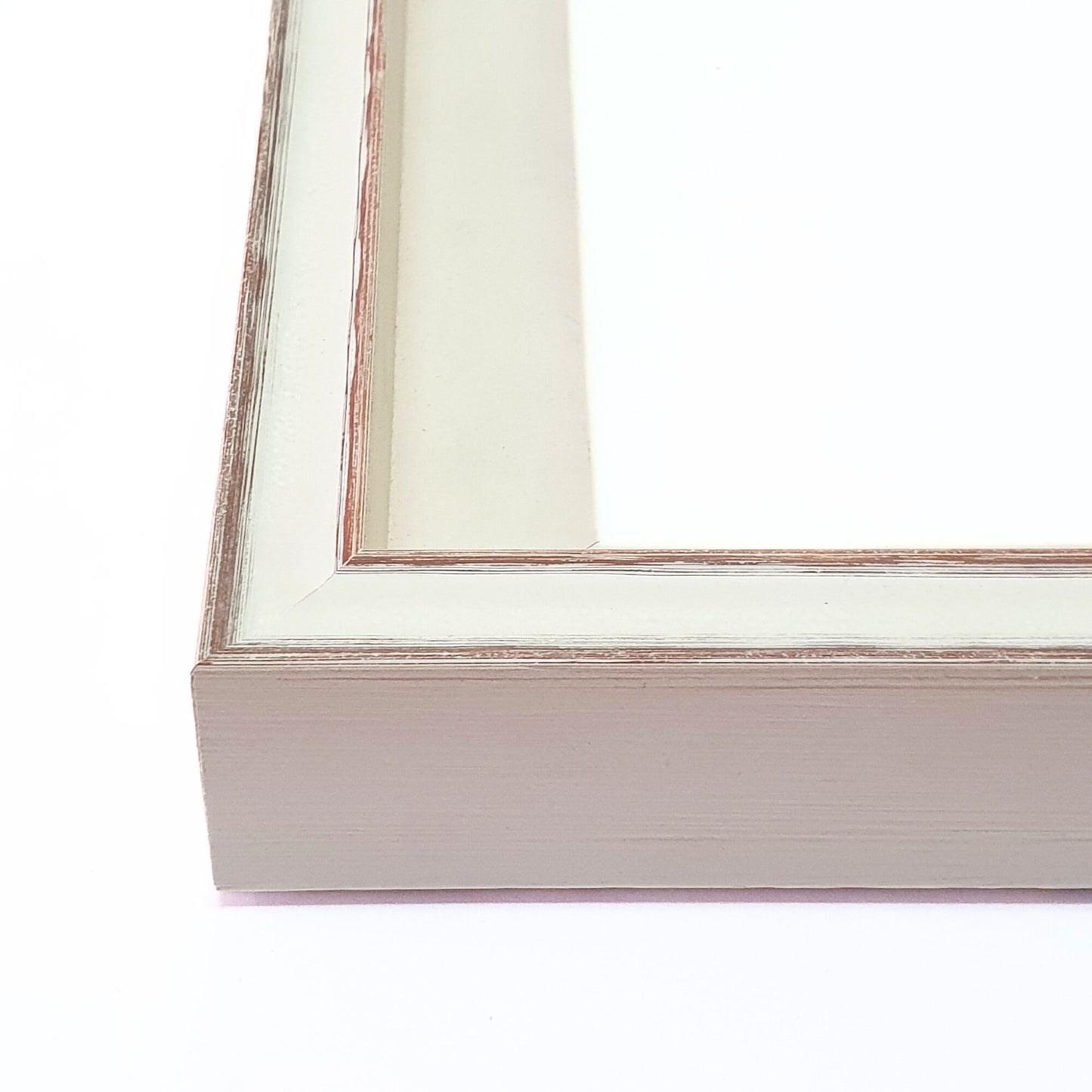 43mm Wide, 36mm Deep Canvas Frame in White with Oak Edge–Premium Wood Craftsmanship, Custom Sizes Available for Perfect Artwork Display