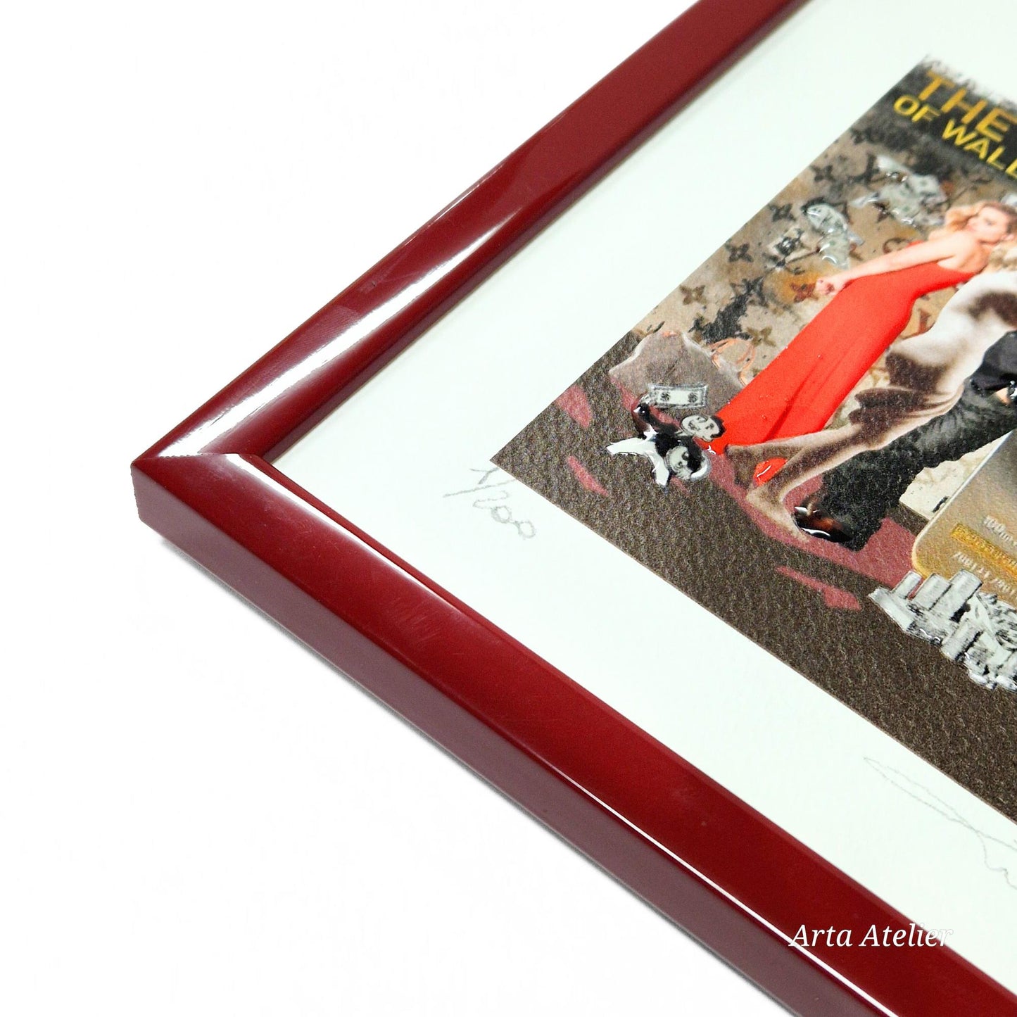 A Timeless Valentine’s Day Gift for Photos, Diplomas, or Art Prints. Handmade with Style - Vivid Red Frame 14 mm Width - All Sizes Available
