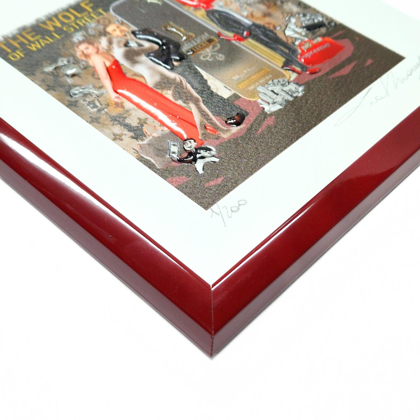 A Timeless Valentine’s Day Gift for Photos, Diplomas, or Art Prints. Handmade with Style - Vivid Red Frame 14 mm Width - All Sizes Available