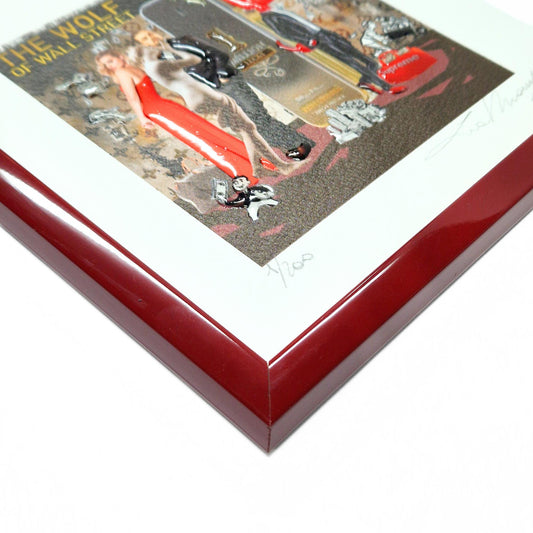 A Timeless Valentine’s Day Gift for Photos, Diplomas, or Art Prints. Handmade with Style - Vivid Red Frame 14 mm Width - All Sizes Available
