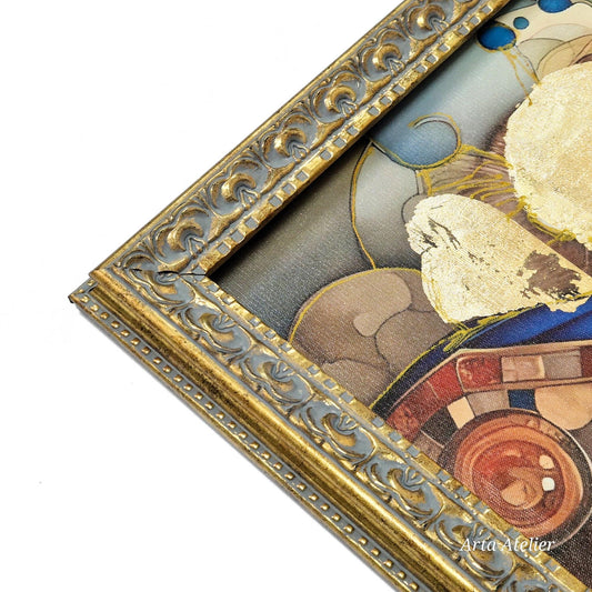 Antique gold picture frame 34 mm width,Photo frame,Handmade,Poster frame,A1 A2 A3 A4 A5 A6 A7 A8 10x15 20x30 30x40 40x50 50x60 50x70 60x80